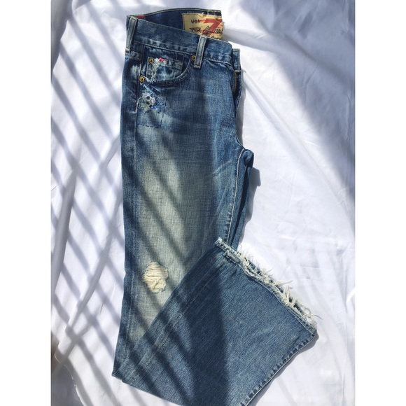 7 FOR ALL MANKIND DISTRESSED JEANS - Picture 7 of 8